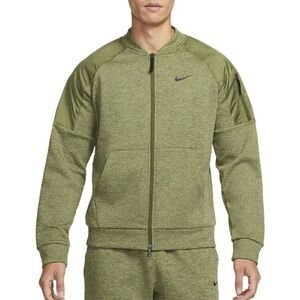 Nike Therma-FIT Men's Training Full-Zip Bomber Jacket Green